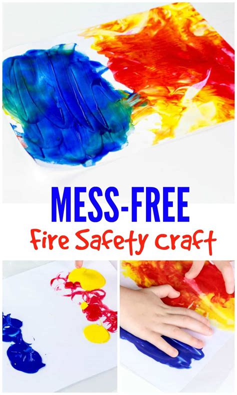 This Easy And Mess Free Fire Safety Craft Is Fun And Helps Teach