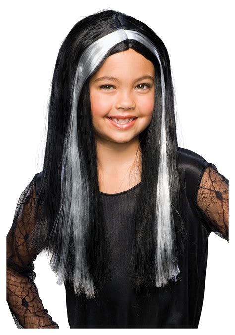 Adult Halloween Fancy Dress Wig Long Black Witch Wig Halloween Dressing