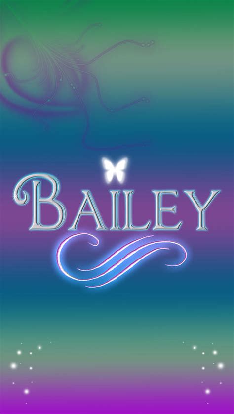 Bailey Name Art Digital Art By Becca Buecher Fine Art America