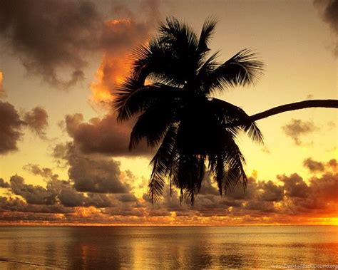 Tropical Island Sunset Wallpapers Wallpapers Cave Desktop Background