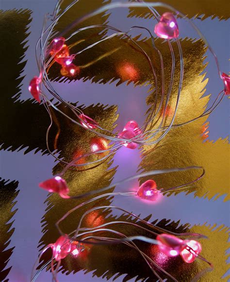 10 Led Heart Battery Operated Fairy Lights