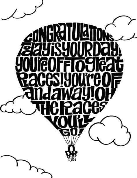 oh the places you ll go hot air balloon dr seuss etsy
