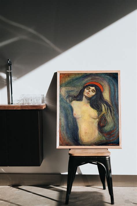 Edvard Munch Madonna Reproduction Of A Classic Etsy