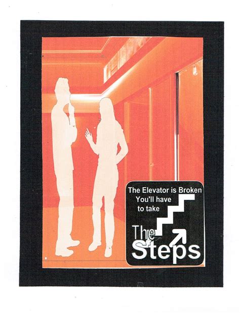 The Elevator Is Broken Youll Have To Take The Steps 12 Step Etsy 12