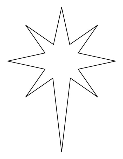 Printable Bethlehem Star Template