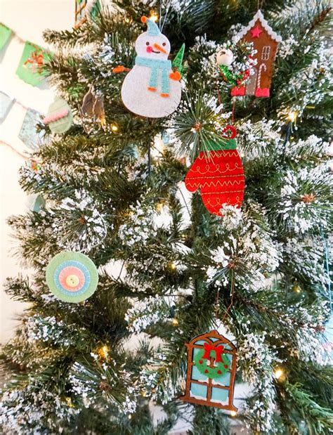 It can take a little effort, but when it's covered in flowers, it's so worth it. Christmas Window Felt Ornaments