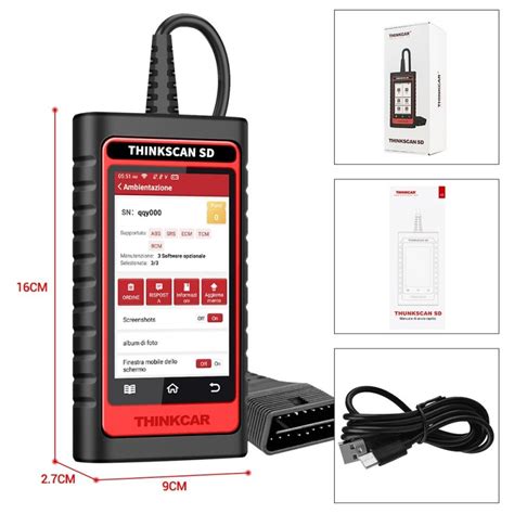 thinkcar thinkscan sd4 obd2 scanner resets full system car diagnostic tool code reader