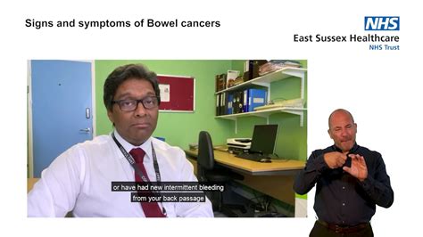 Signs And Symptoms Of Bowel Cancers Bsl Youtube