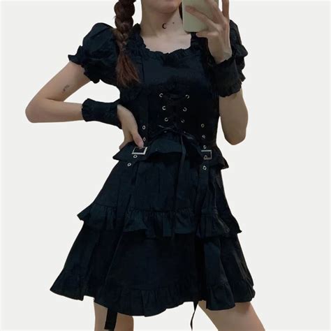 Emo Girl Dress Emogang Outfit