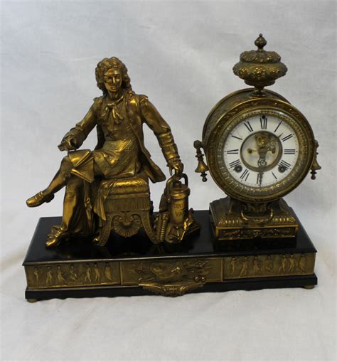 Bargain Johns Antiques Antique Ansonia Figural Statue Clock Denis