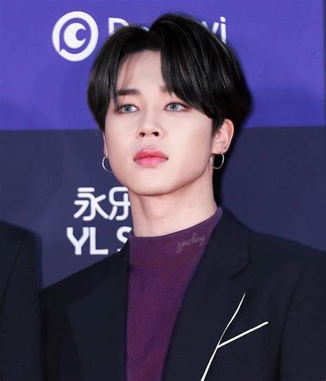 Dark hair color is a color associated with smartness, straightforwardness, reliability, and a dose of mysterious allure that captivates others. Jimin💜 on Instagram: "Dark hair and blue eyes 🙂 Or 😇 Light ...
