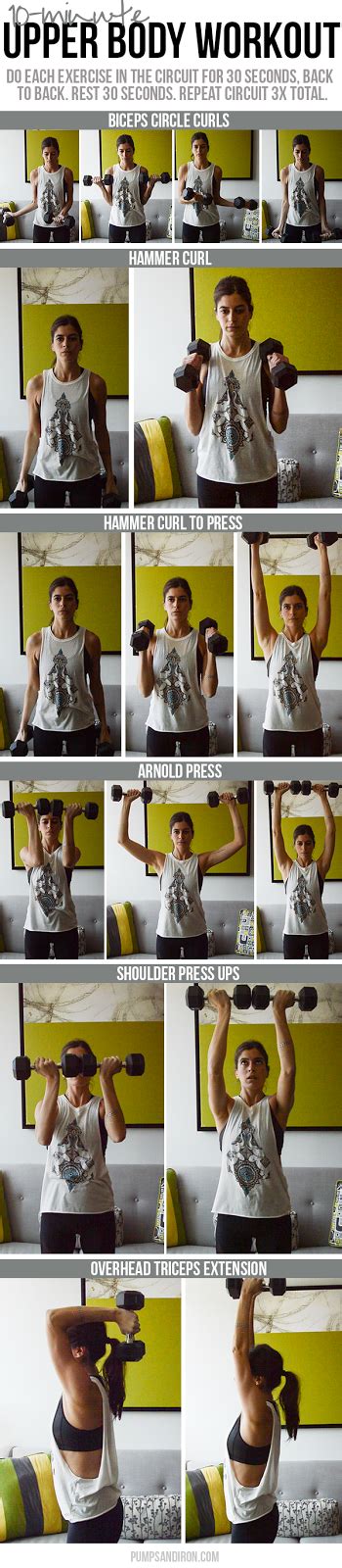 Check spelling or type a new query. 10-Minute Upper Body Dumbbell Workout | Pumps & Iron | Upper body dumbbell workout, Upper body ...