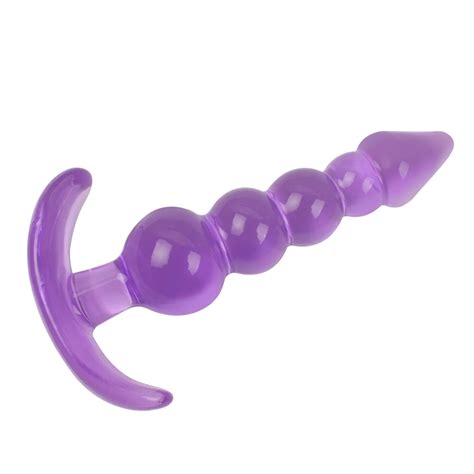 Ikoky Jelly Anal Plug Anal Beads Butt Plug Silicone Prostate Massager G Spot Adult Sex Toys For