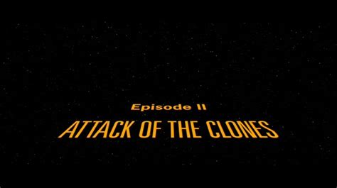 Star Wars Episode Ii Attack Of The Clones 2002 Dvd Menu