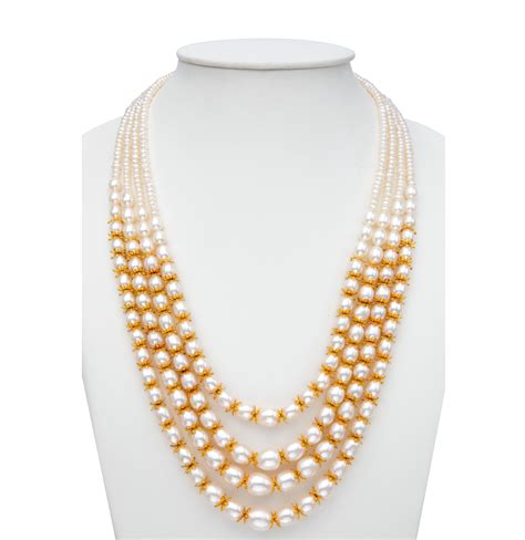 Designer Pearls Necklace Set Mangatrai Pearls And Jewellers