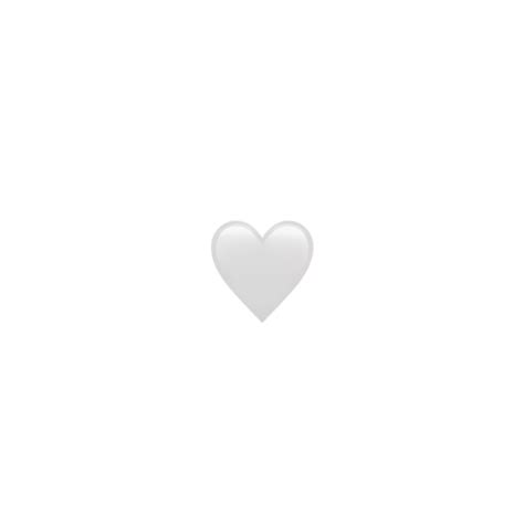 White Heart Emoji ايميجز