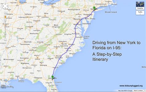 Driving From New York To Florida - A Step-by-Step Itinerary | Kids ...