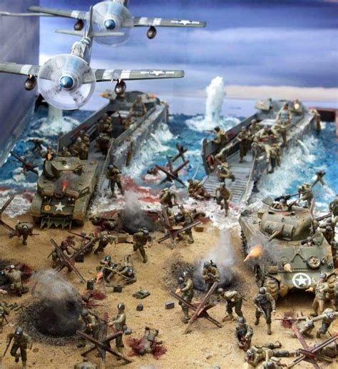 Normandy In Th Scale By Unknown Artist Diorama Military Modelling