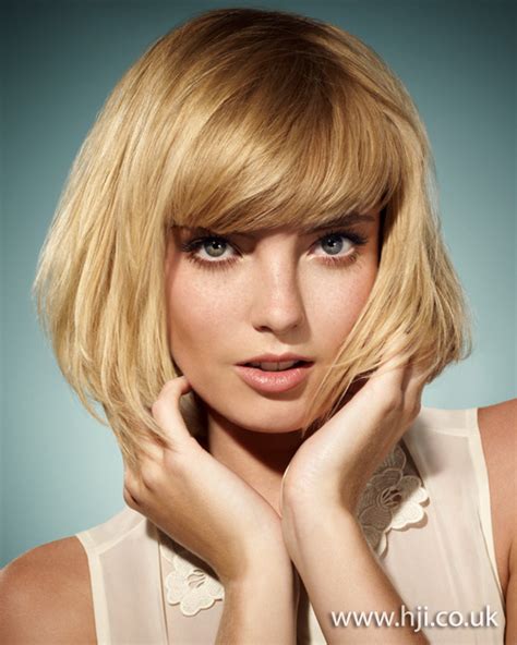 Whether you have light brown or dark chocolate brown hair. 2012 volume blonde bob fringe womens hairstyle - HJI