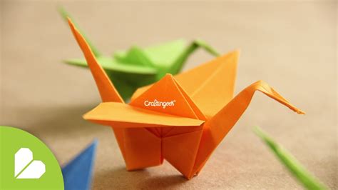 Grulla De Origami ¡decora Tu Espacio Origami Crane How To Youtube