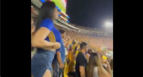 Spoke A Fan Who Celebrated A Goal Showing Her Breasts In The Stadium