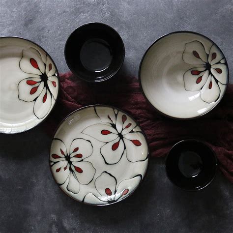 Japanese Tableware Set Creative Ceramic Dinner Plate Household Deep