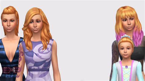 Mod The Sims Sunset Hair Colour Non Default Updated For Romantic
