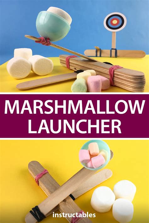 Marshmallow Launcher Kids Popsicle Popsicle Crafts Craft Stick Crafts