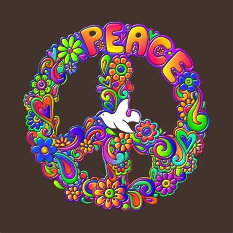 Check Out This Awesome Hippieflowerpowerpeacesign Design On