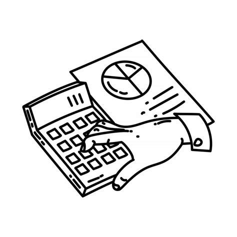 Accounting Icon Doodle Hand Drawn Or Outline Icon Style 2761595 Vector