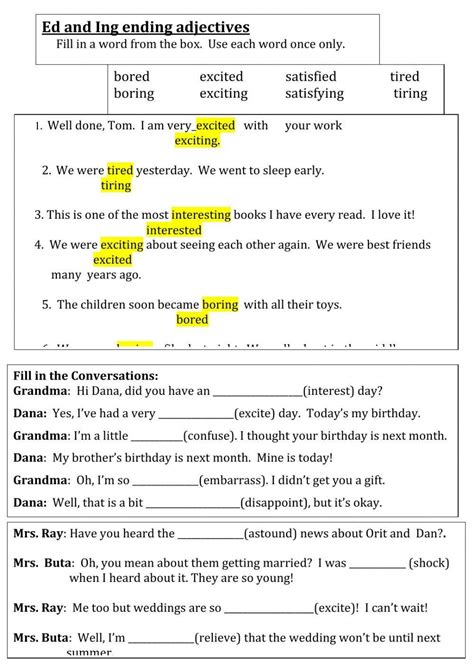 Ed And Ing Suffixes Worksheet Live Worksheets