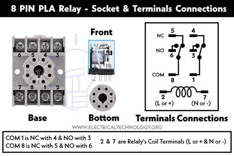 How To Wire 8 Pin Relay For Holding Or Latching Circuit