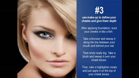 It is all about the illusion says the makeup artist. get rid of chubby cheeks! 6 fast ways... - YouTube