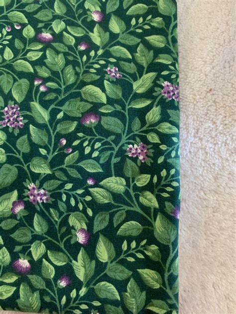 12 Yd Vintage Springs Industries Flowers Floral Cotton Quilt Etsy