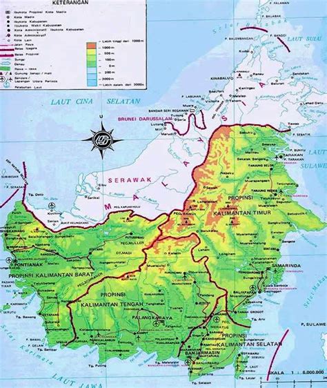 Peta Kota Peta Pulau Kalimantan