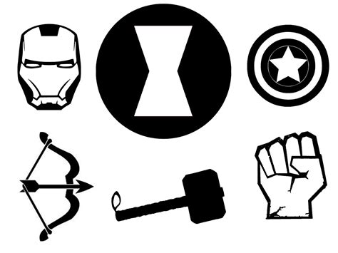 Superhero Logos Black And White Clipart Best