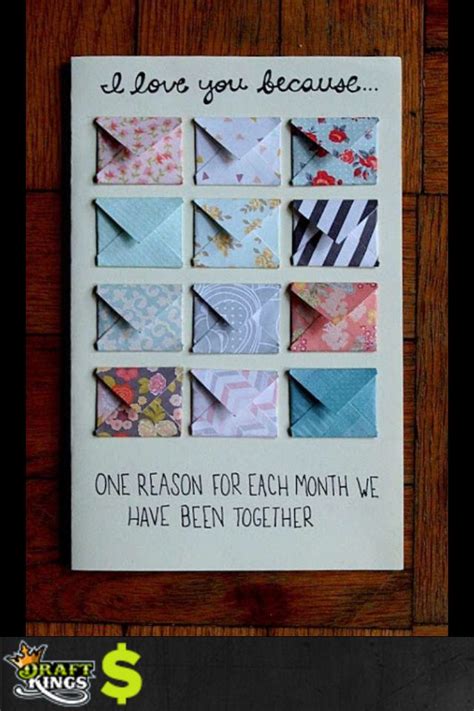 If you're on a tight date but. One reason for each month/year? | Diy birthday card for ...