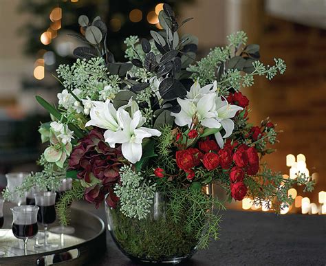 Shop sparkling deals at gearbest.com with free delivery. Bloom Christmas Arrangement Fake Flowers Bouquet ...