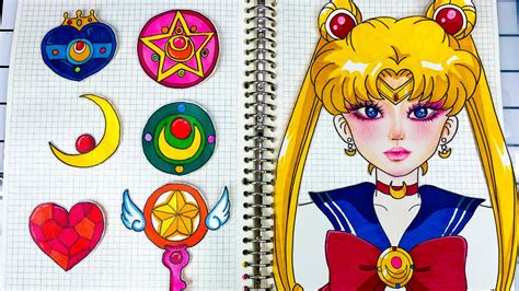 Paperdiy 👸🌜 Sailor Moon Makeup Tutorial 💄 Asmr Paper Play 💄💋