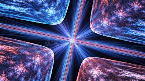 Glowing Quantum Theory Background Stock Illustration Illustration Of