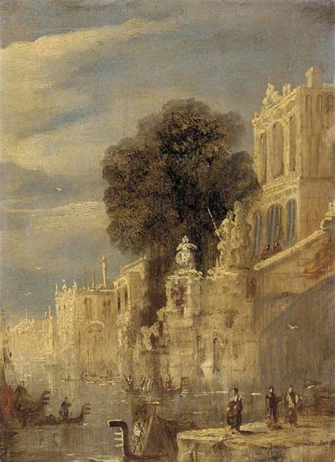 Joseph Mallord William Turner Palazzos On A Venetian Backwater