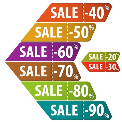 Premium Vector Collect Sale Signs