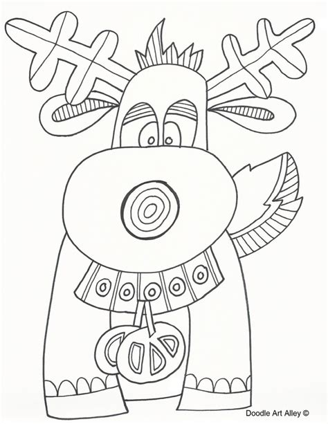 Doodle Art Alley Christmas Coloring Pages