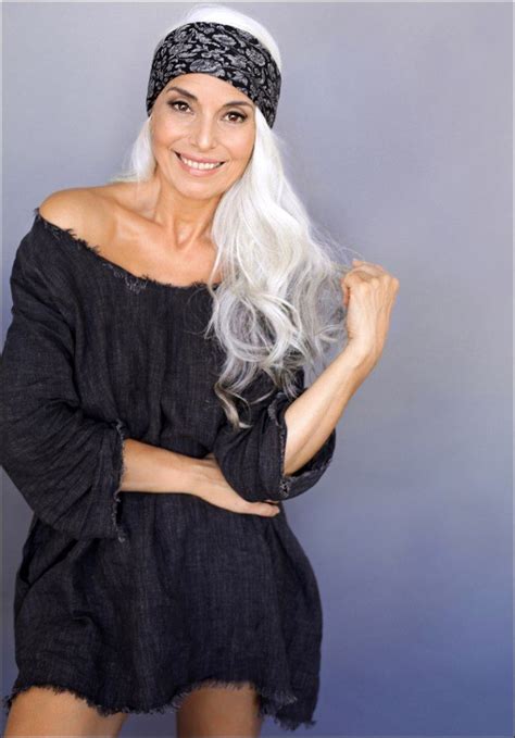 Yasmina Rossi Los Angeles Direct Portfolio Ageless Beauty Beautiful Gray Hair Silver Haired