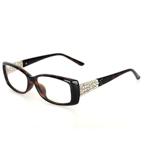 Vazrobe Acetate Glasses Frame Women Narrow Eyeglasses Womans Degree Points Elegant Rhinestone