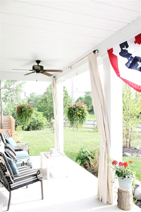 Don't worry about the paint bucket be knocked down. $10 Drop Cloth Curtains - The Unique Nest