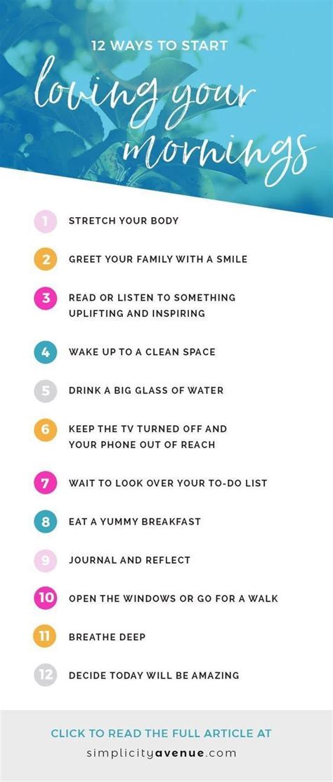 Good Morning Everyone Here Is 12 Ways To Start Loving Your Mornings