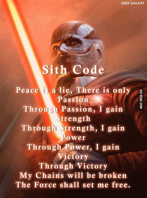 Code Of The Sith See Jedi One In My Posts 9gag Star Wars Rebels