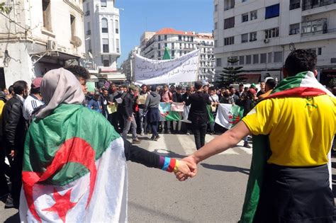 Algiers Algeria March 23 Algerian Students Stage A Protest Against