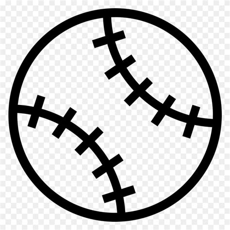 Baseball Outline Baseball Outline, Ball, Sport, Sports HD PNG Download
